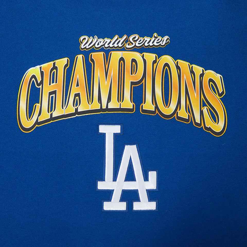 Pro Standard LA Dodgers World Series Fleece Hoodie - Royal Blue