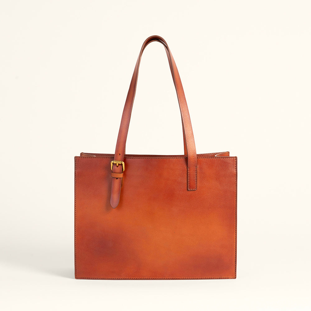 Loyal West Mivva Handtooled Medium Bag - Soft Walnut Leather