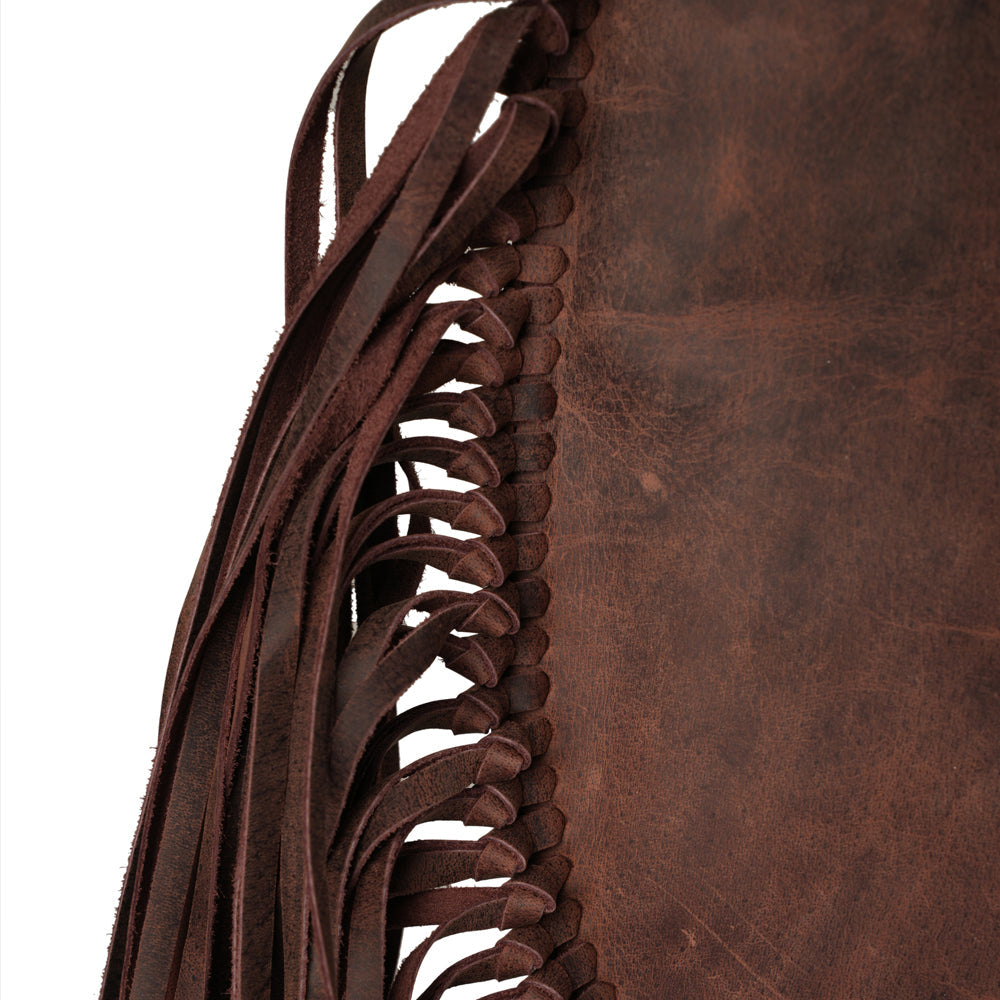 Sedona Tassle Bag - Oiled Ruby Leather