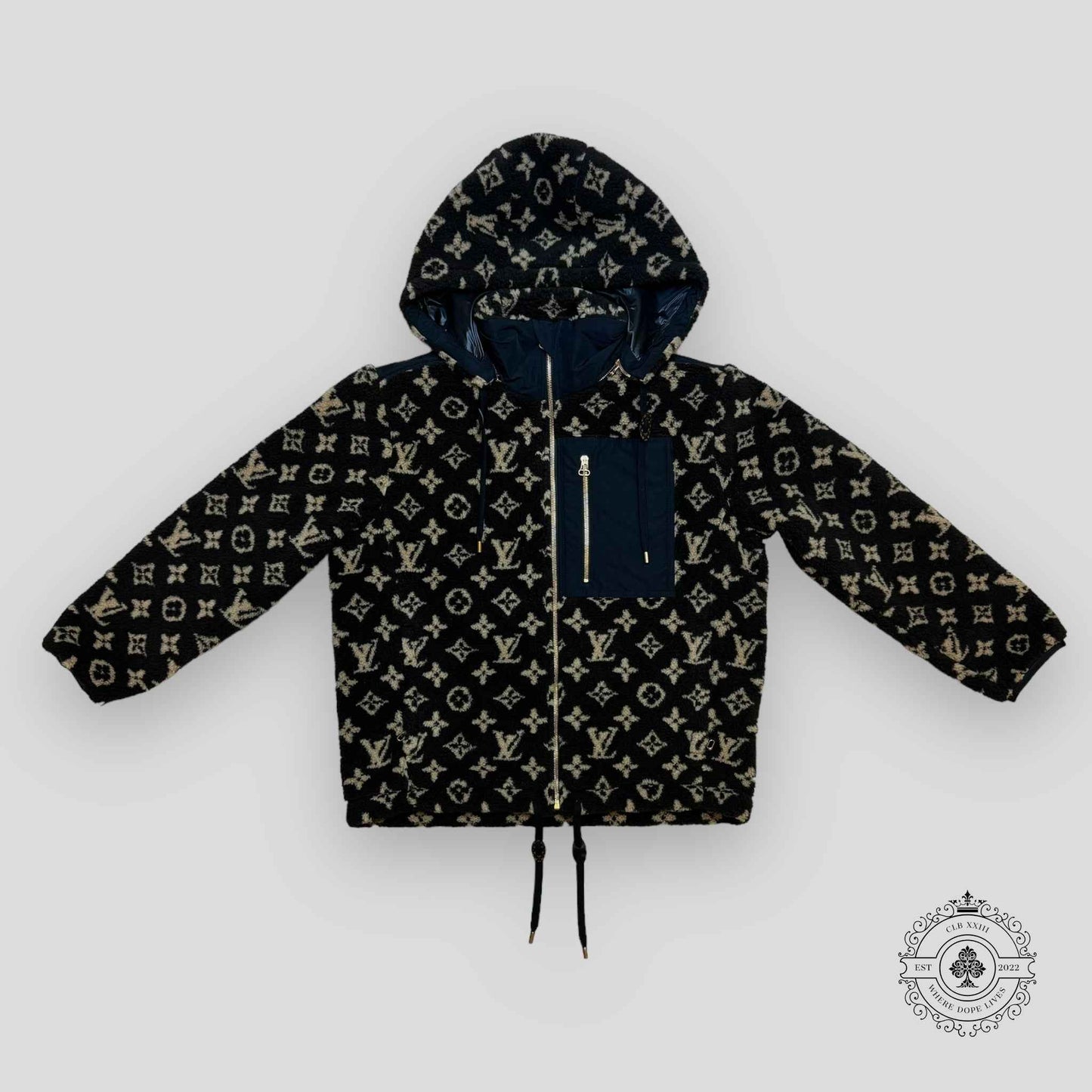 Louis Vuitton Monogram Fleece Jacket in Brown