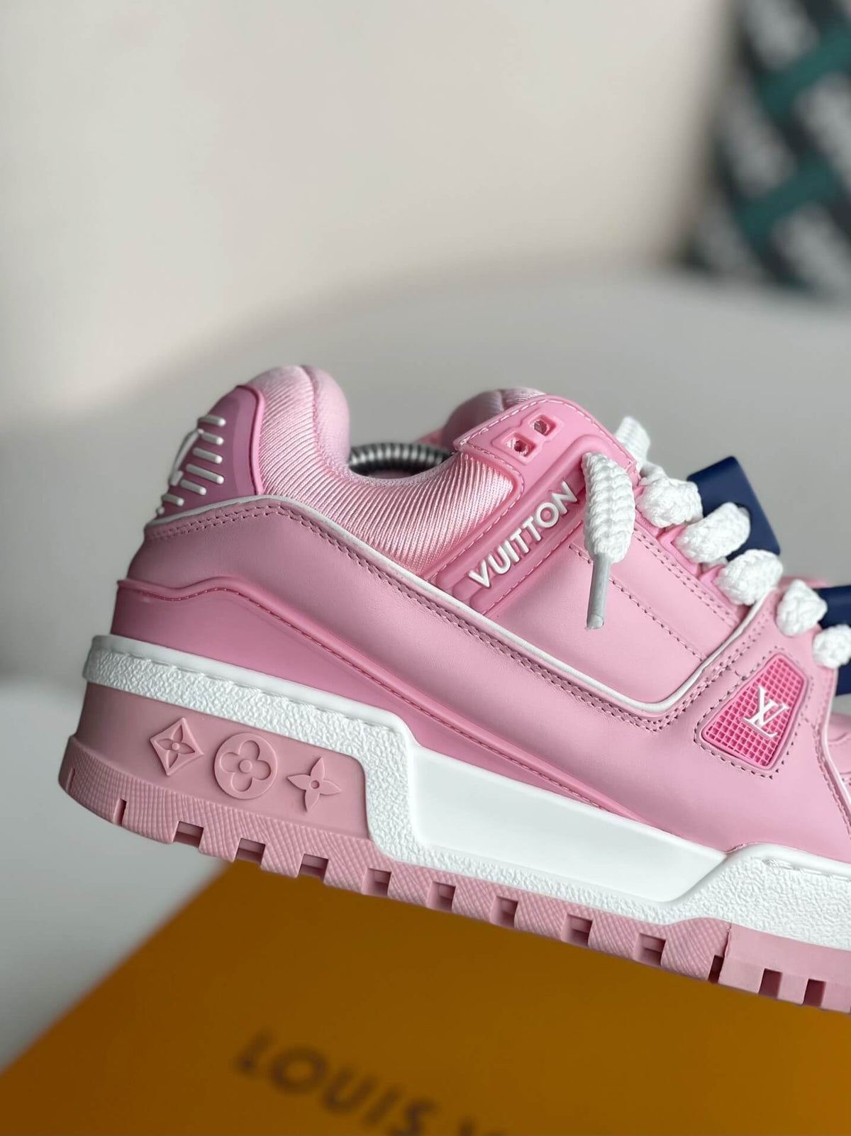 Louis Vuitton LV Trainer Maxi – Pink Calf Leather CUSTOM
