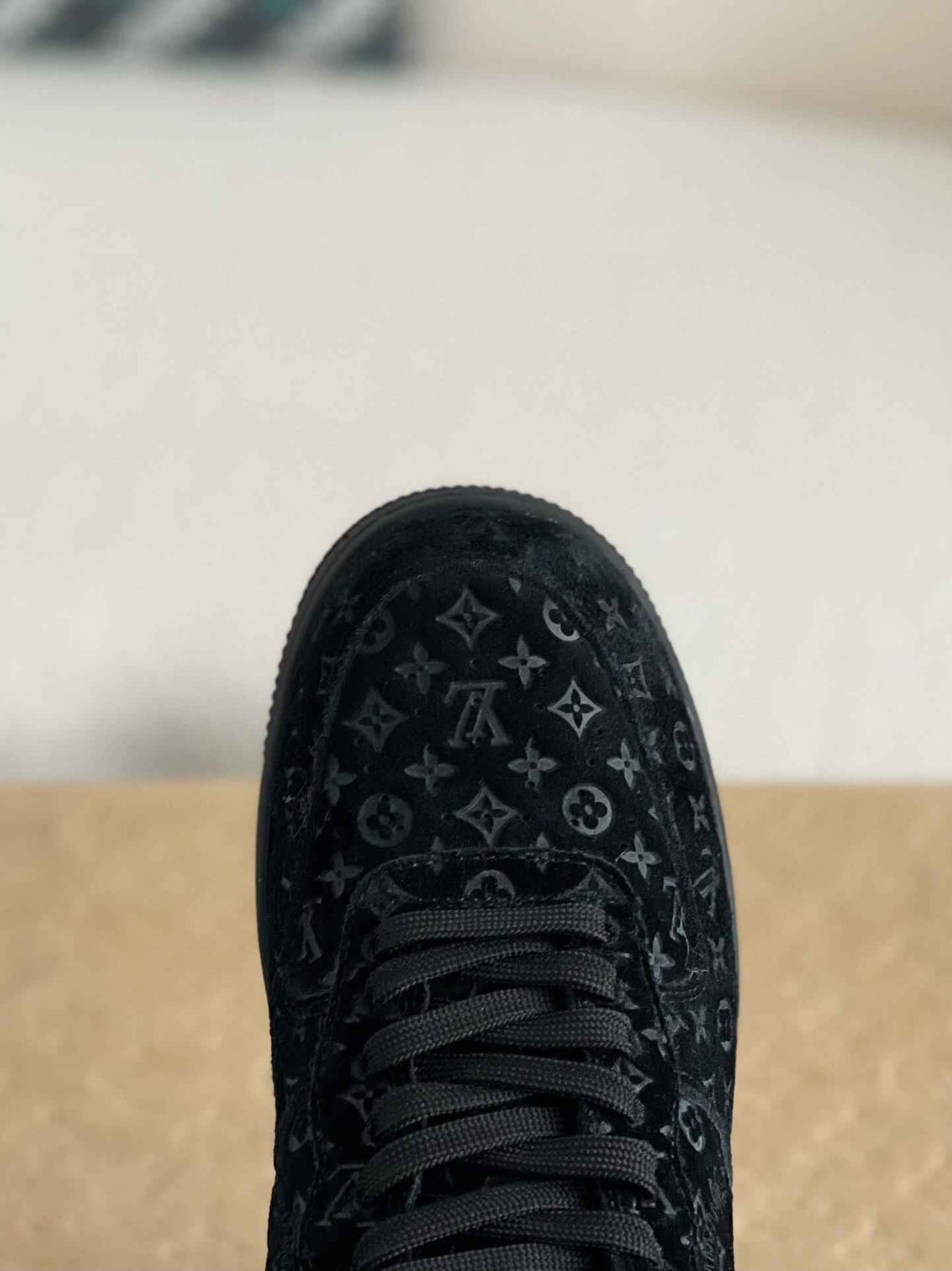 Air Force 1 Low Monogram Black Sneaker