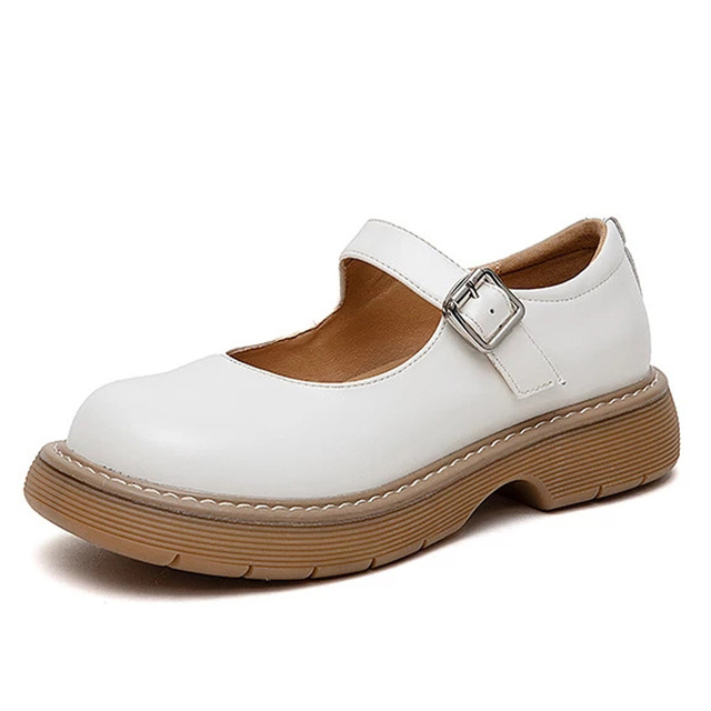 Mara Women's Casual Leather Platform Shoes - Luxuryurbanwear