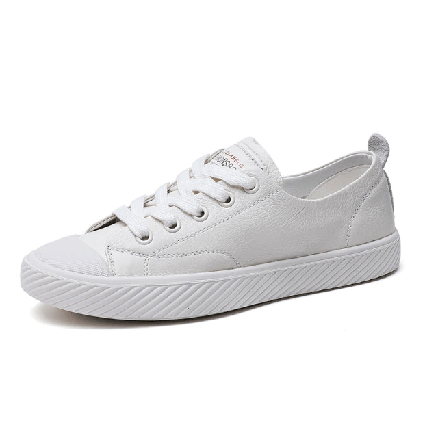 Marley Women's Leather Flat Black Sneaker