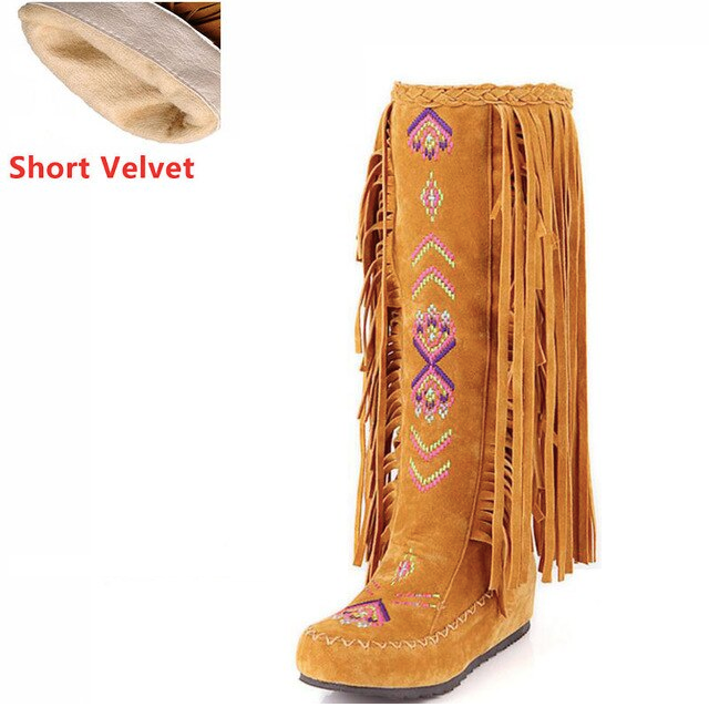 Naisha Boots Mid Calf - Luxuryurbanwear