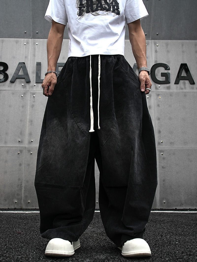 Baggy Wide-Leg Harem Pants