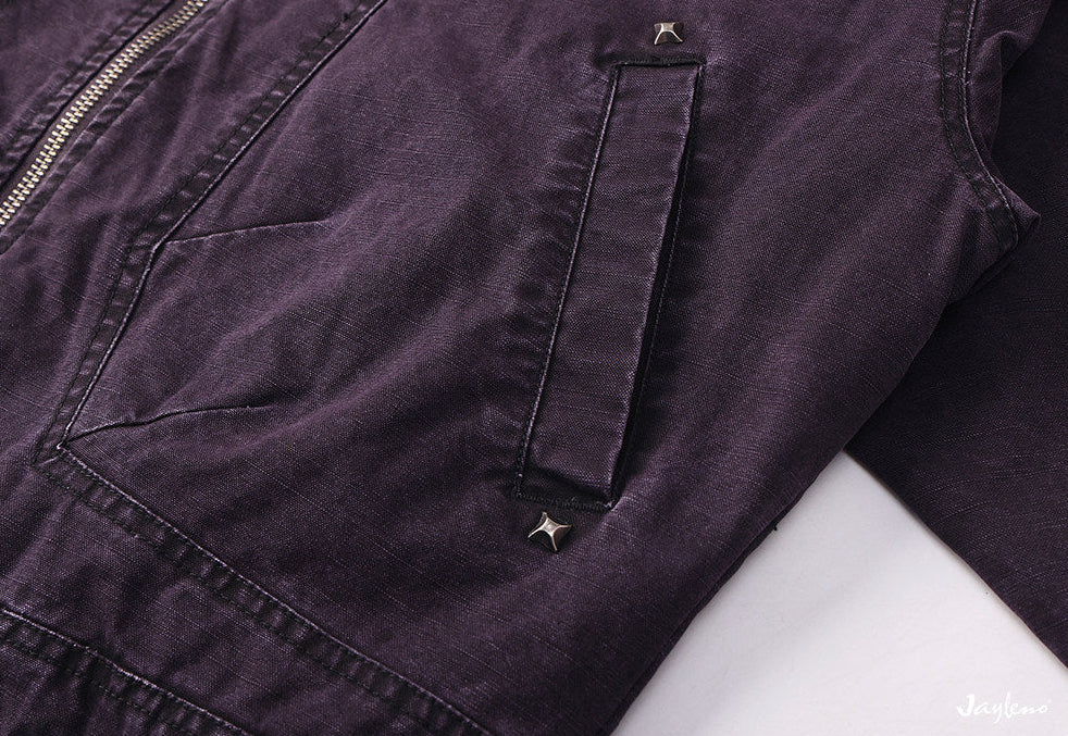 Gabba Purple Bomber Jacket