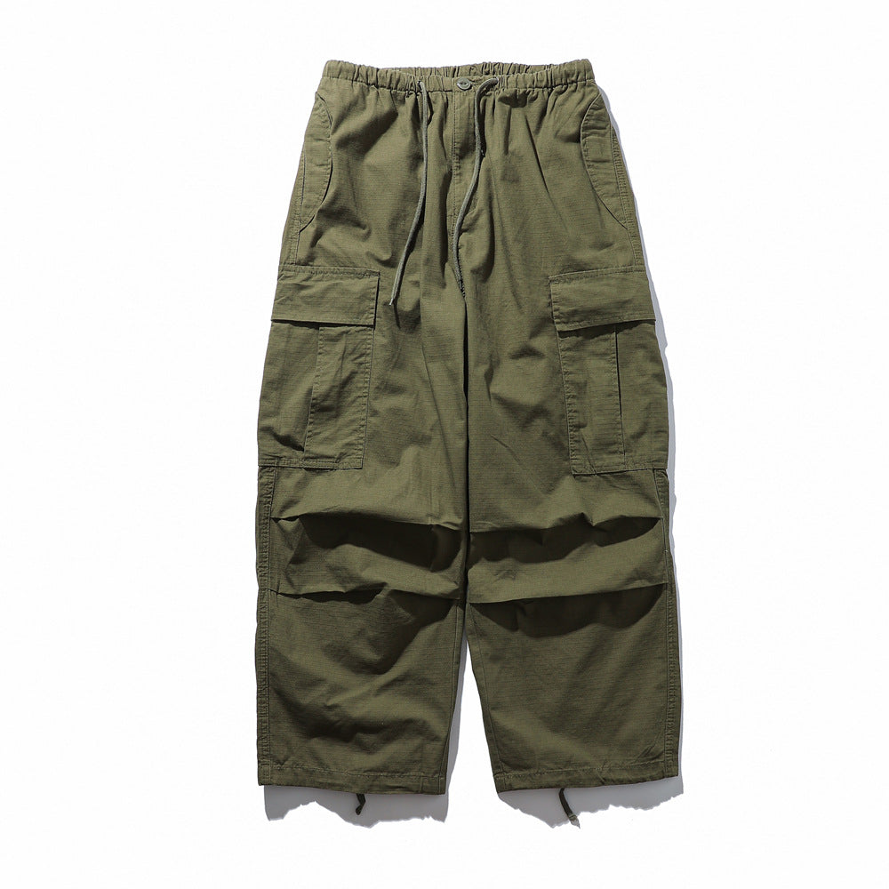 Loose Fit Cotton Baggy Cargo Pants