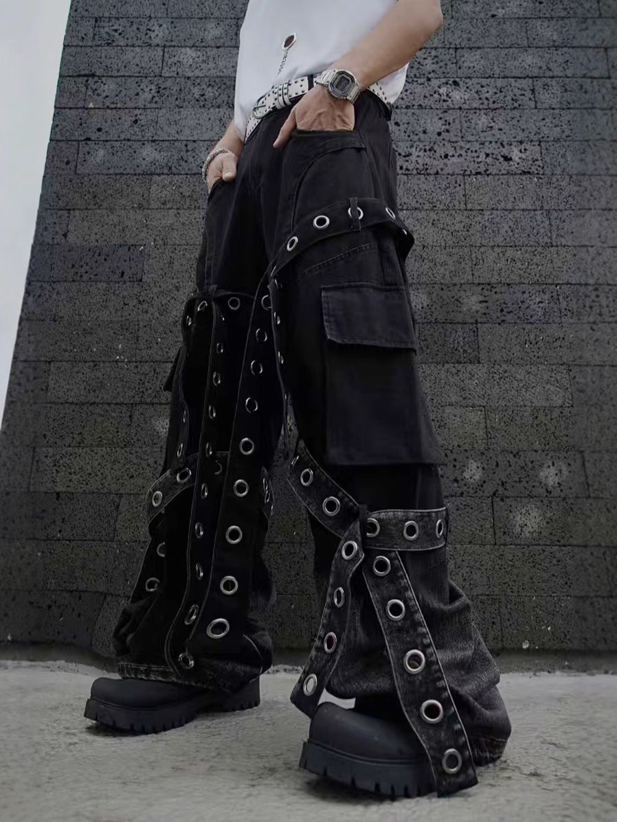 Heavy Punk Wide-Leg Pants
