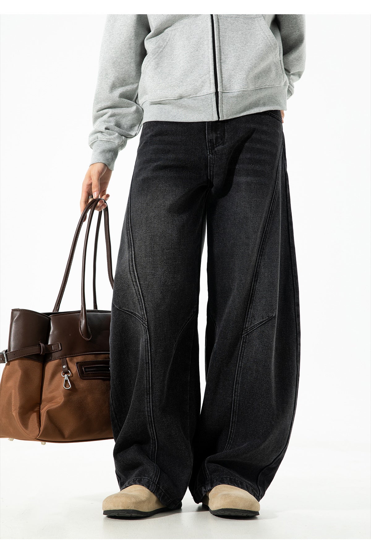 Retro Panelwork Denim Jeans