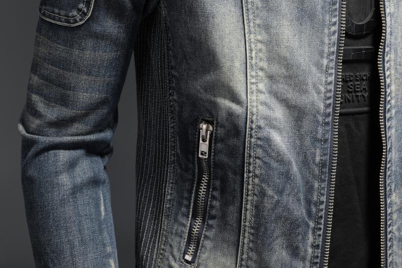 SK1 Denim Biker Jacket