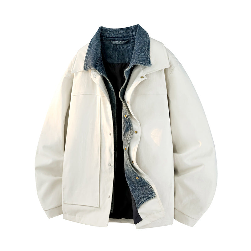 Denim Faux TwoPiece Jacket