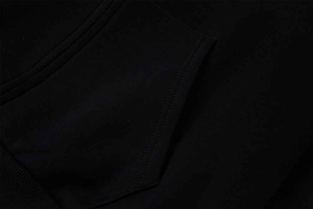 Unique Breathable Zipper Button Hooded Sweatshirt