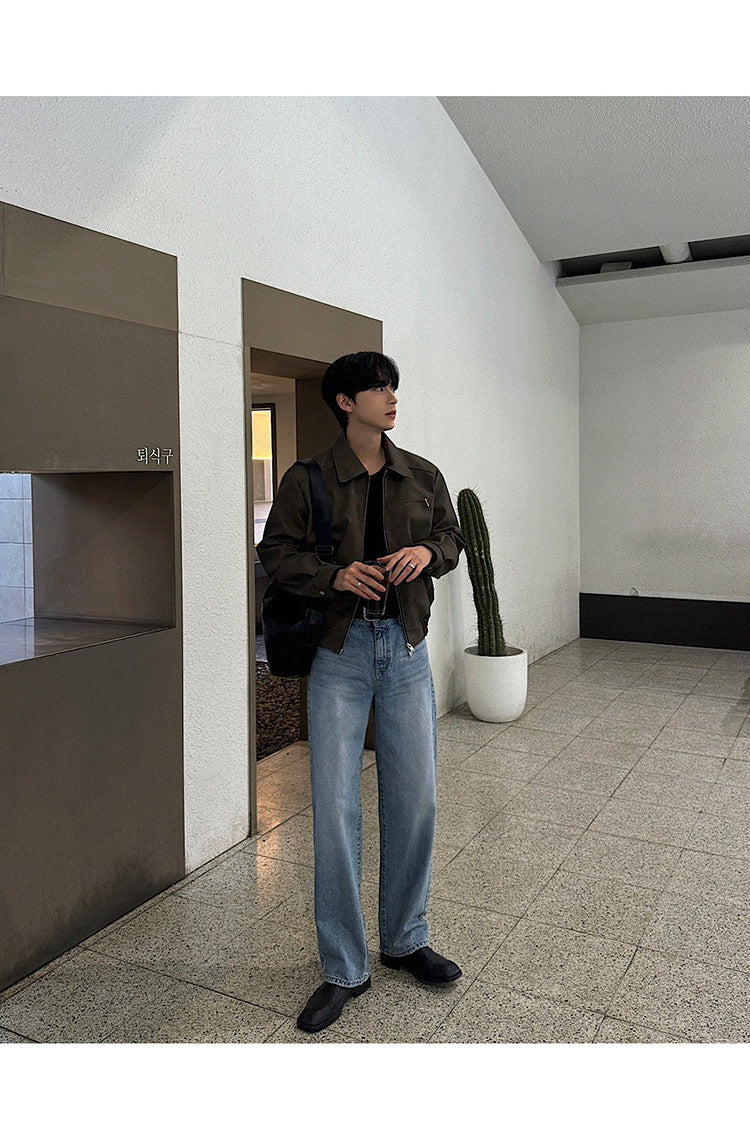 American Retro Leather Jacket