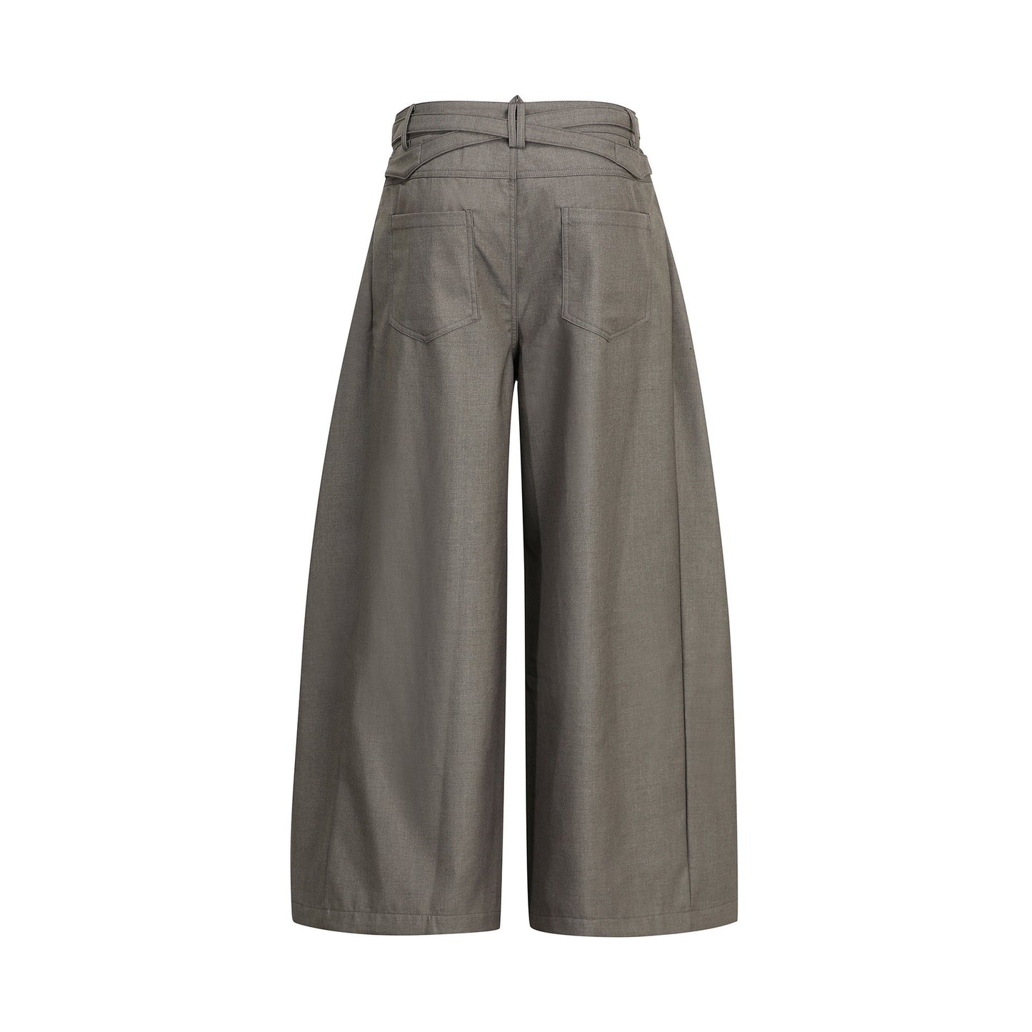 Retro Chic Pleated Relaxed Fit Trousers