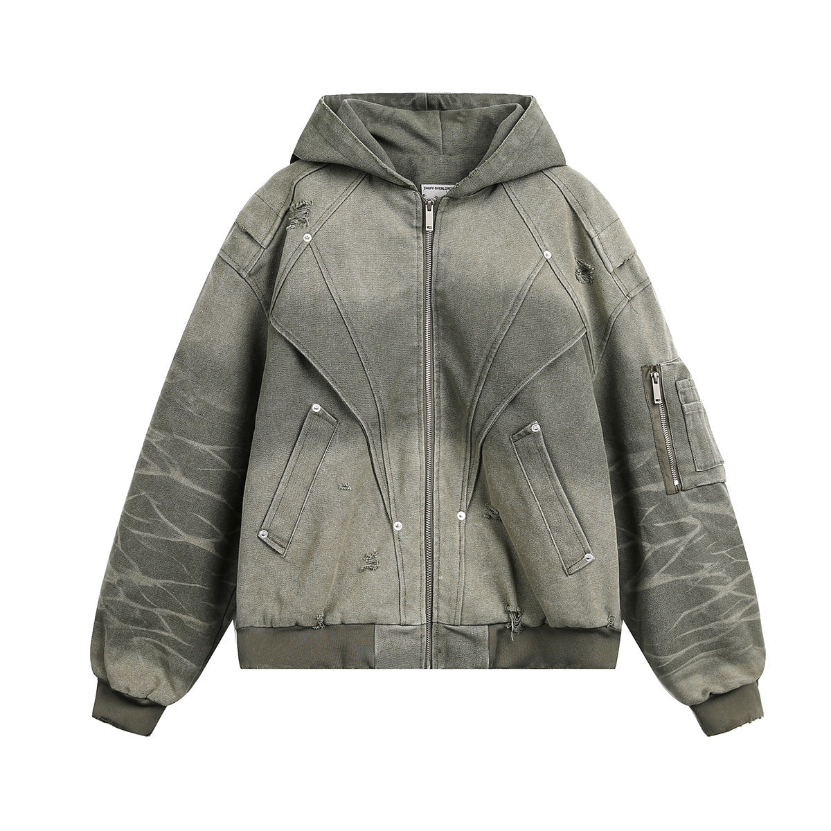Heavy Washed Distressed Jacket