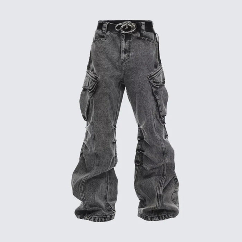Baggy Washed Cargo Pants