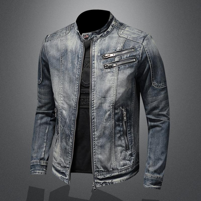 SK1 Denim Biker Jacket