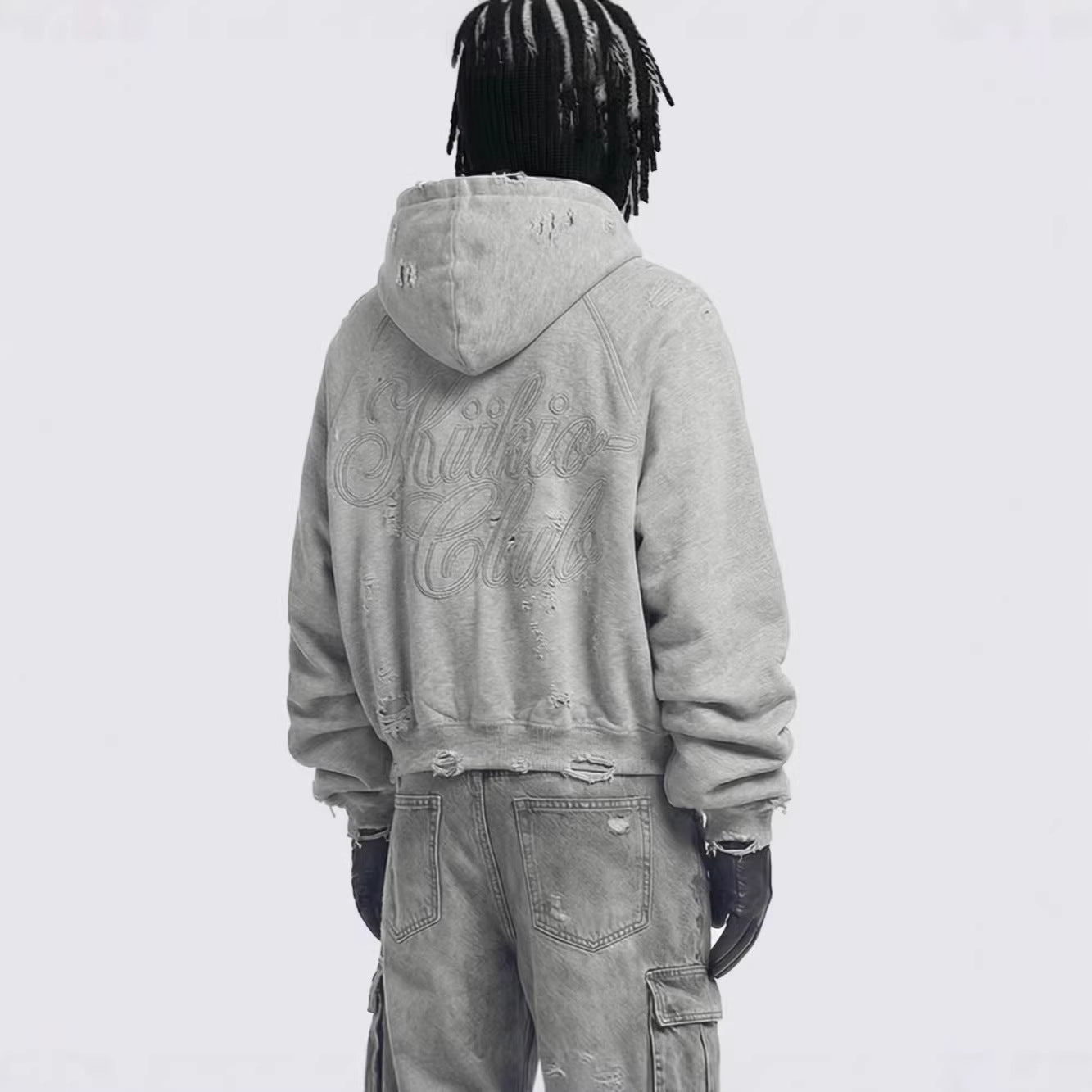 Ghost Distressed Hoodie