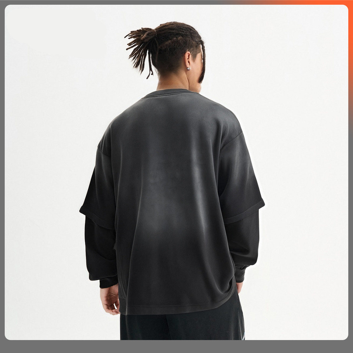 Gradient TwoPiece Long Sleeve Top