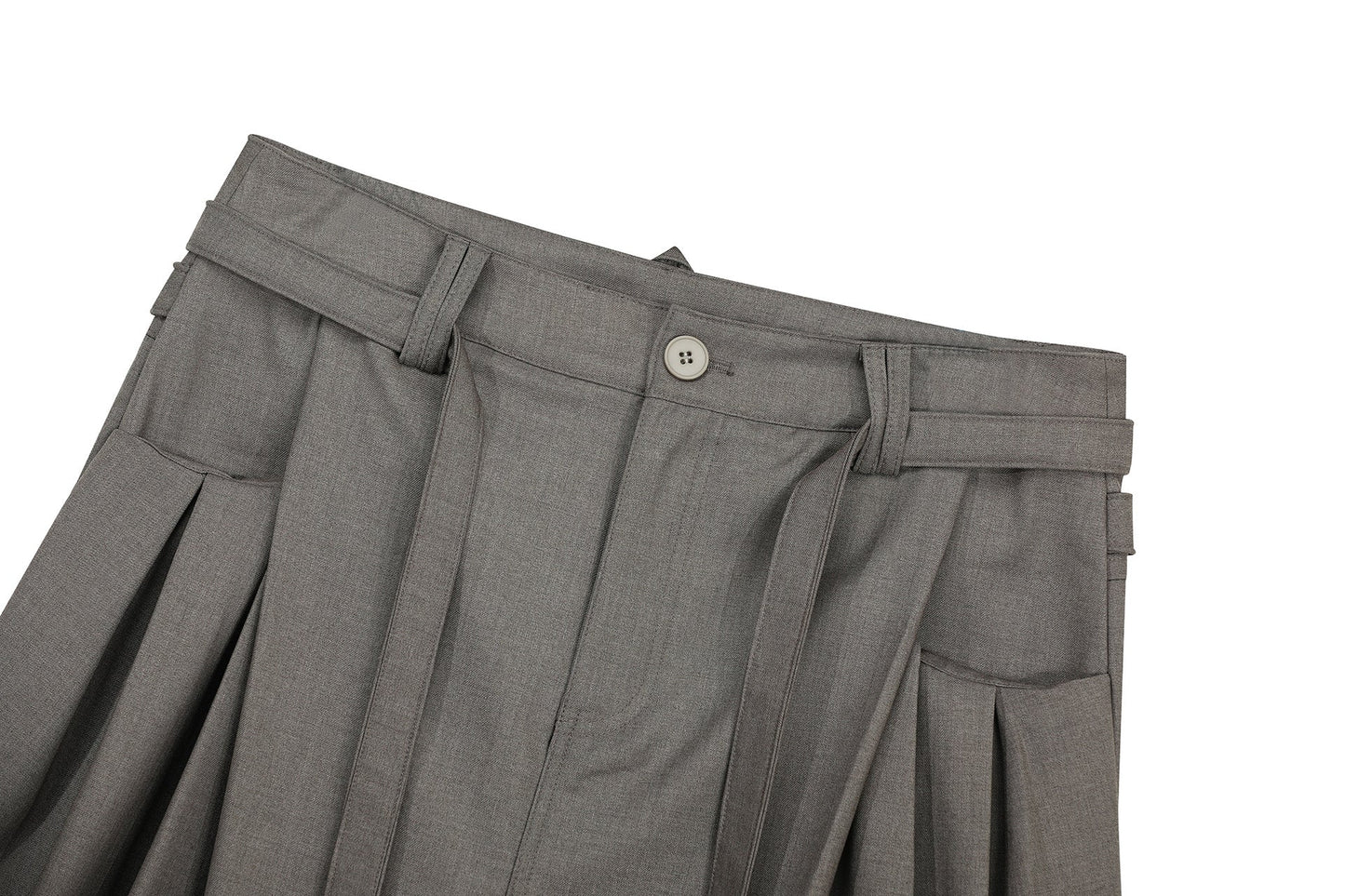 Retro Chic Pleated Relaxed Fit Trousers