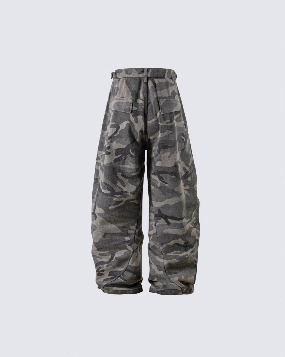 Baggy Ash Grey Camo Jeans