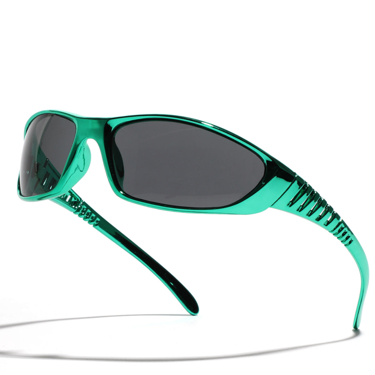 Y2K Silver Futuristic Cutout Sunglasses