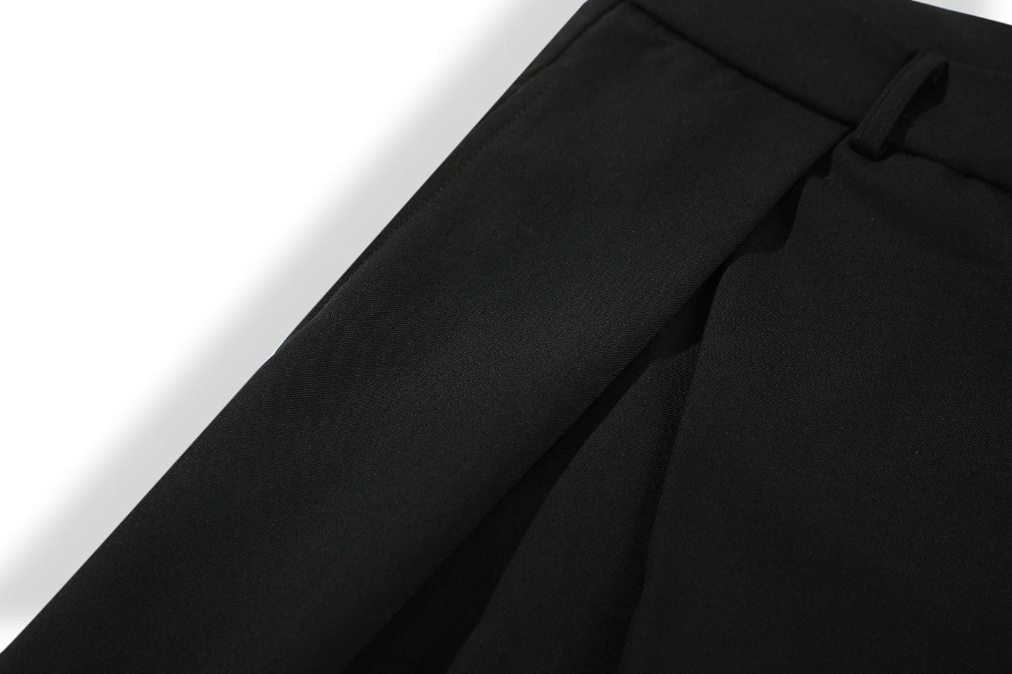 Retro Loose Pleated Deconstructed Casual Trousers