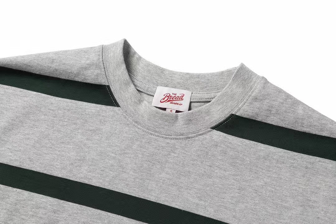 Retro Heavyweight Striped Cotton Tee