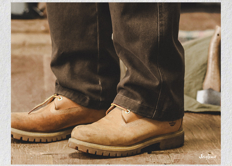 Vintage Washed Heavyweight Straight Leg Pants