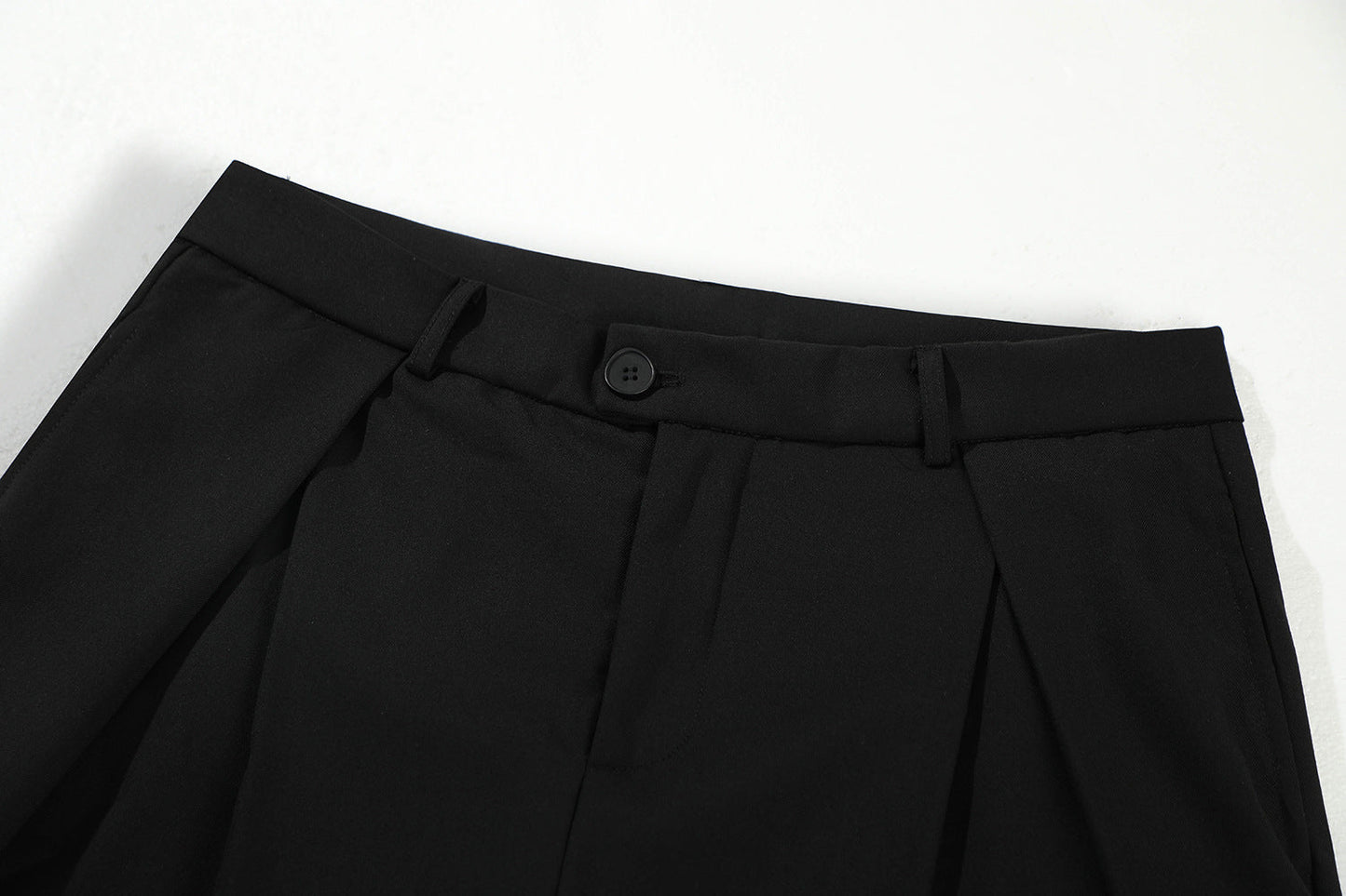 Retro Loose Pleated Deconstructed Casual Trousers