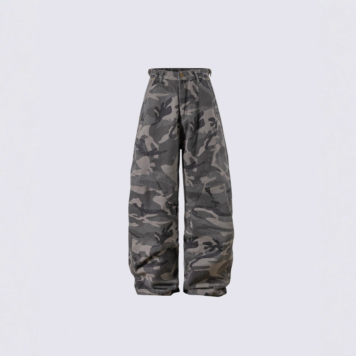 Baggy Ash Grey Camo Jeans