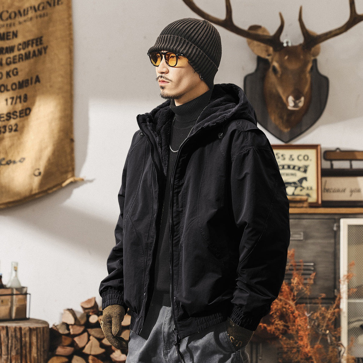 Reversible Faux Mink Winter Coat