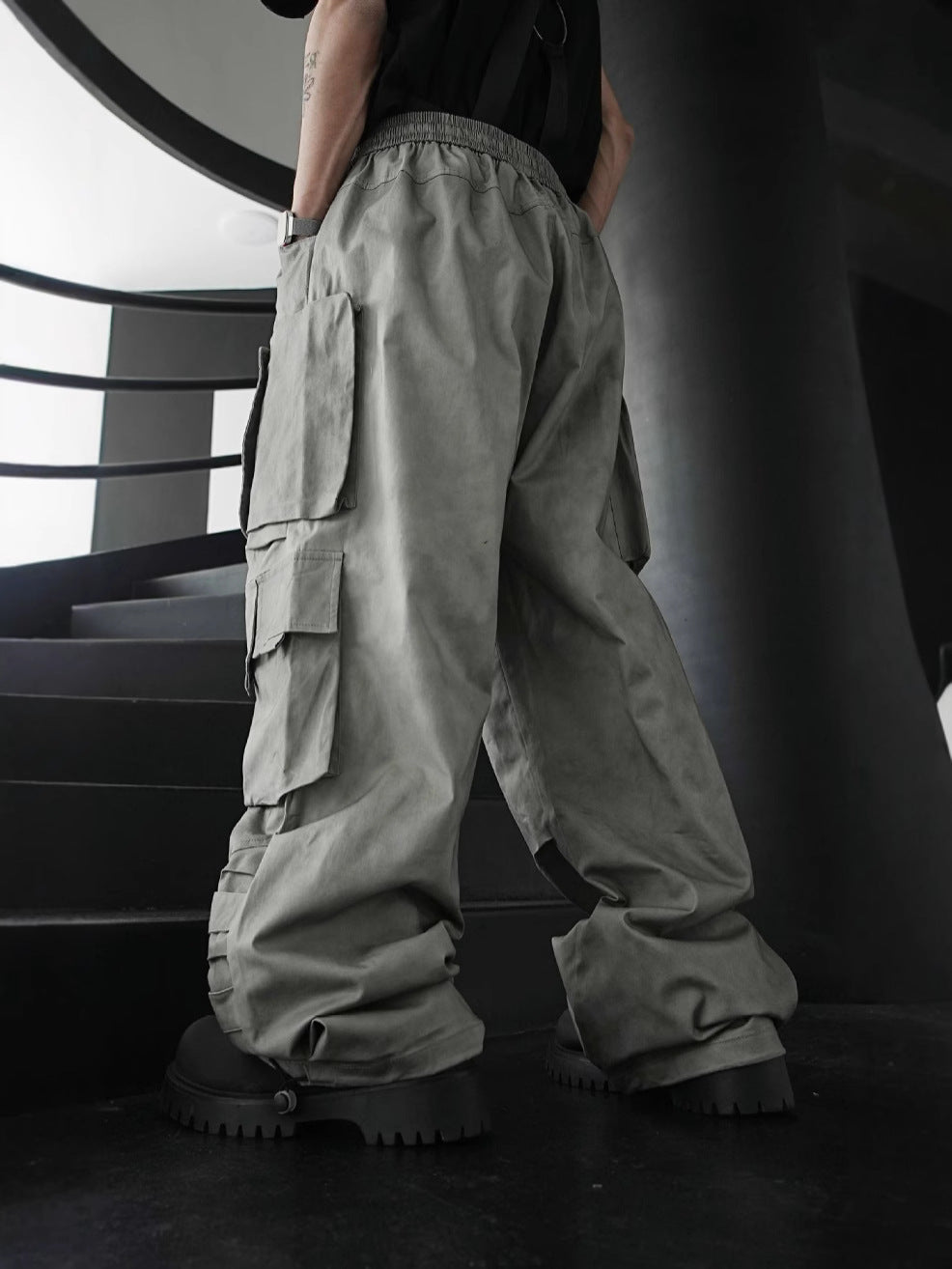 Baggy Lightweight Khaki Cargo Pants