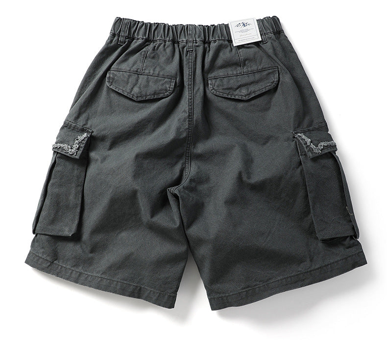 Urban Distressed Camo Shorts