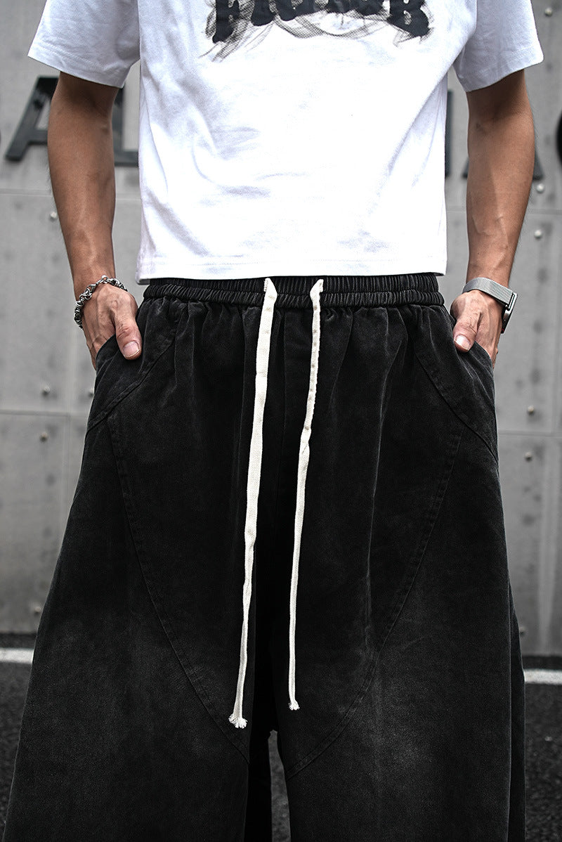 Baggy Wide-Leg Harem Pants