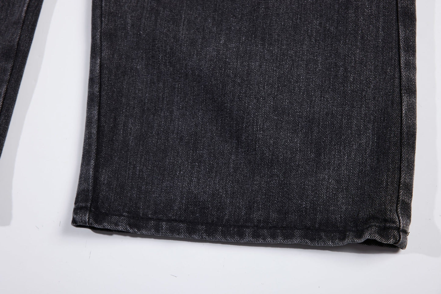 Washed Black Vintage Straight Leg Cargo Jeans