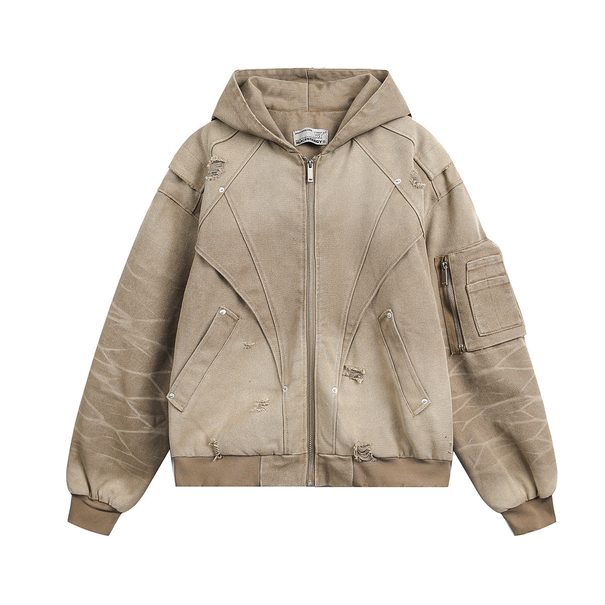Heavy Washed Distressed Jacket