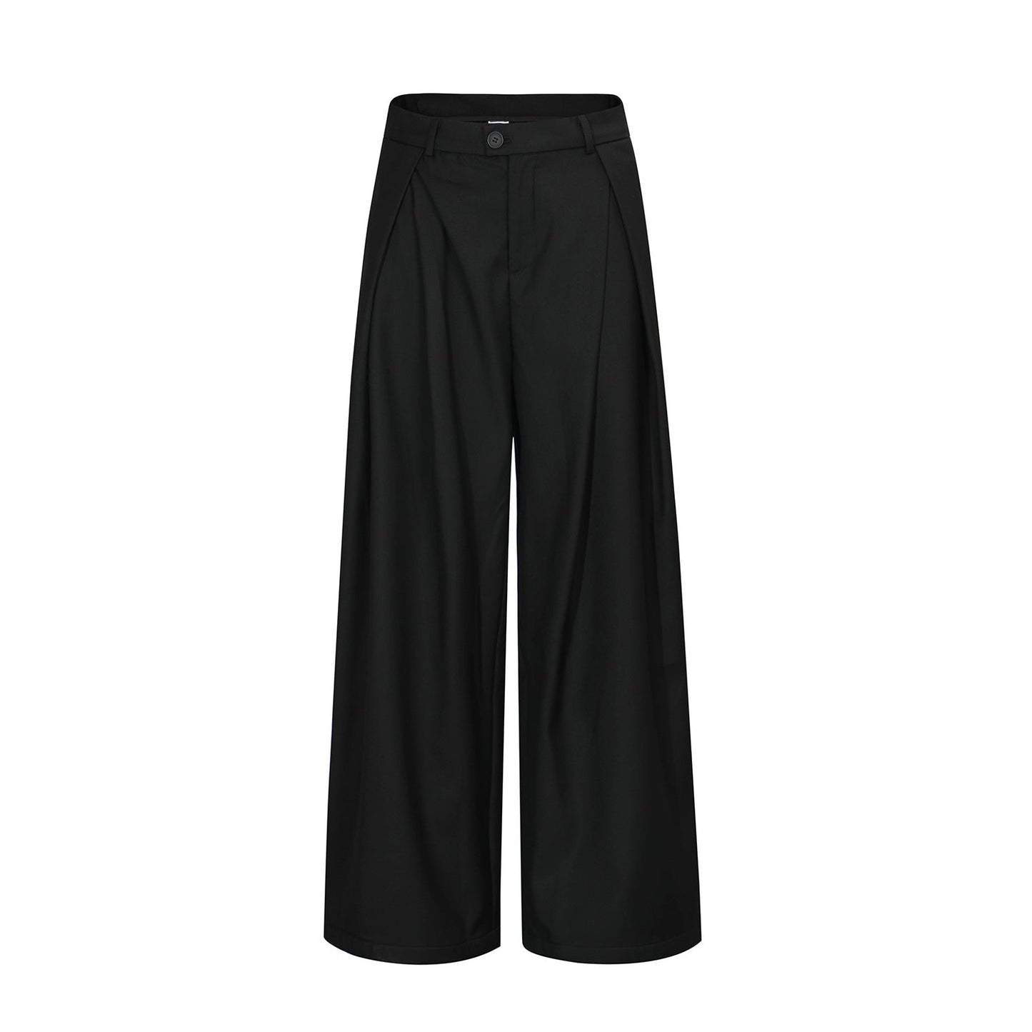 Retro Loose Pleated Deconstructed Casual Trousers