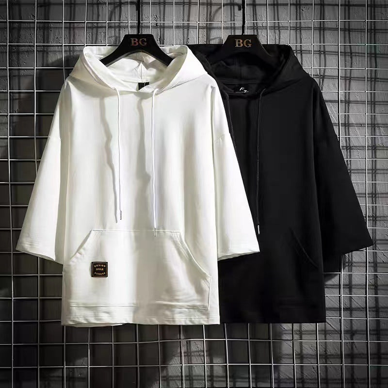 Minimal Mid-Length Sleeve Hoodie