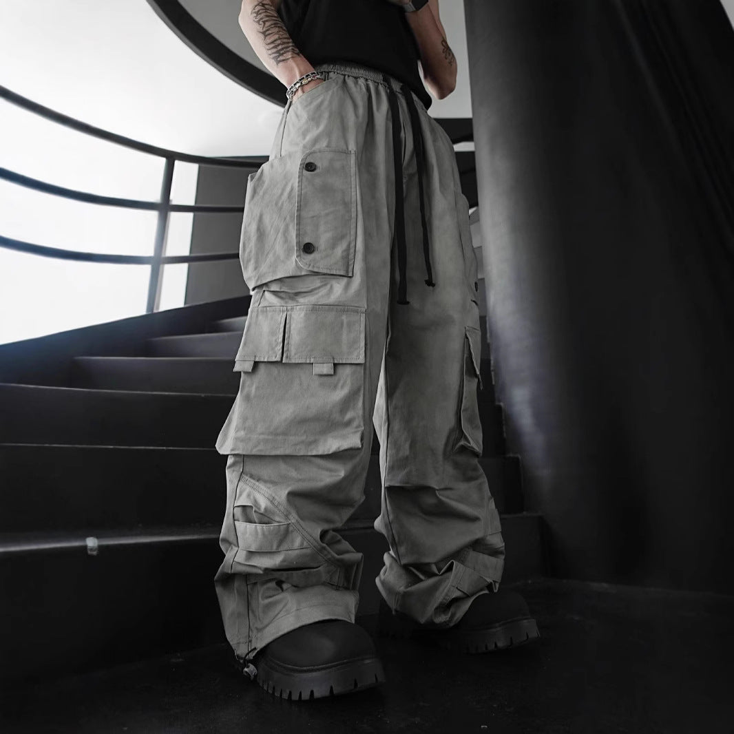 Baggy Lightweight Khaki Cargo Pants