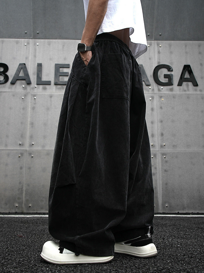 Baggy Wide-Leg Harem Pants