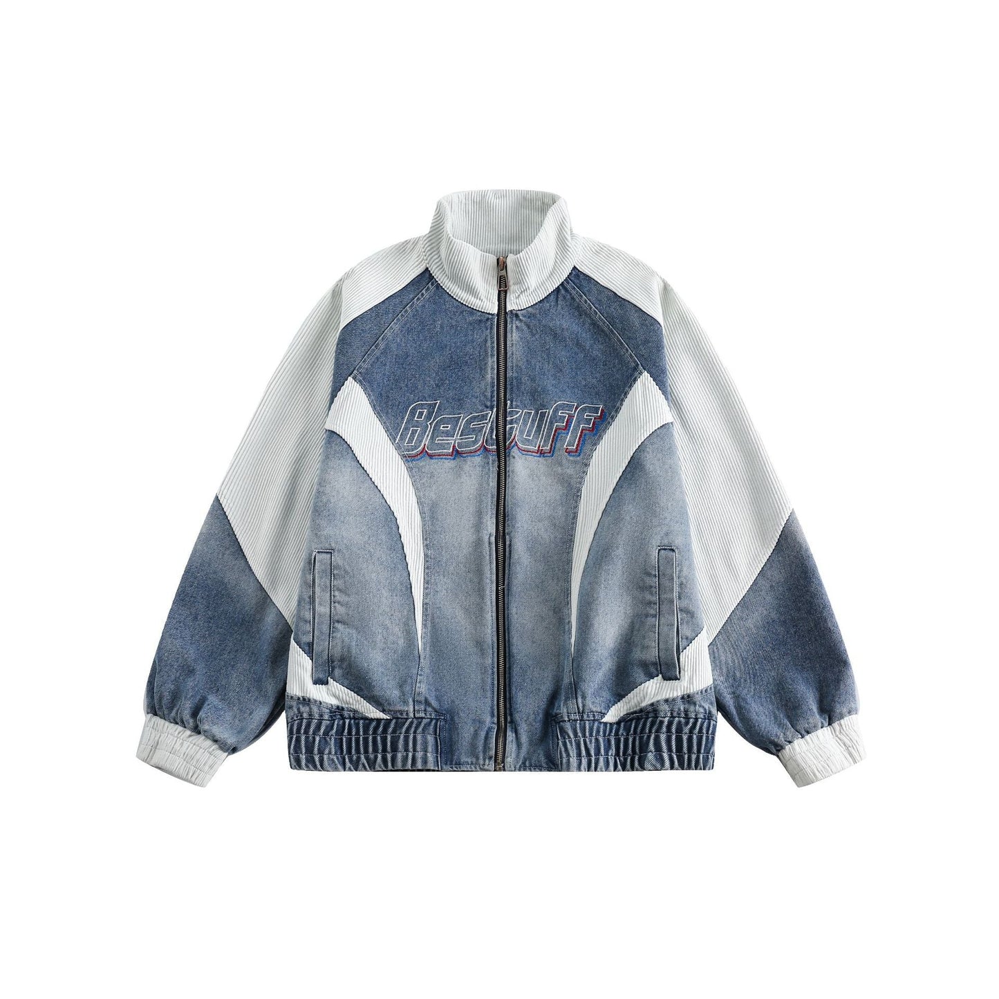 Retro Biker Splicing Jacket
