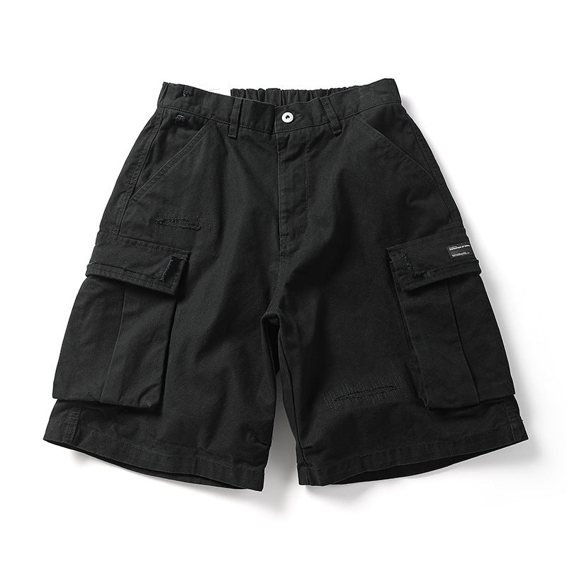 Urban Distressed Camo Shorts