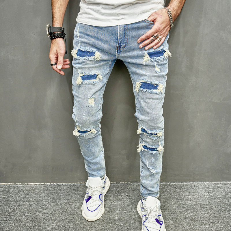 Distressed HighStreet Blue Skinny Jeans