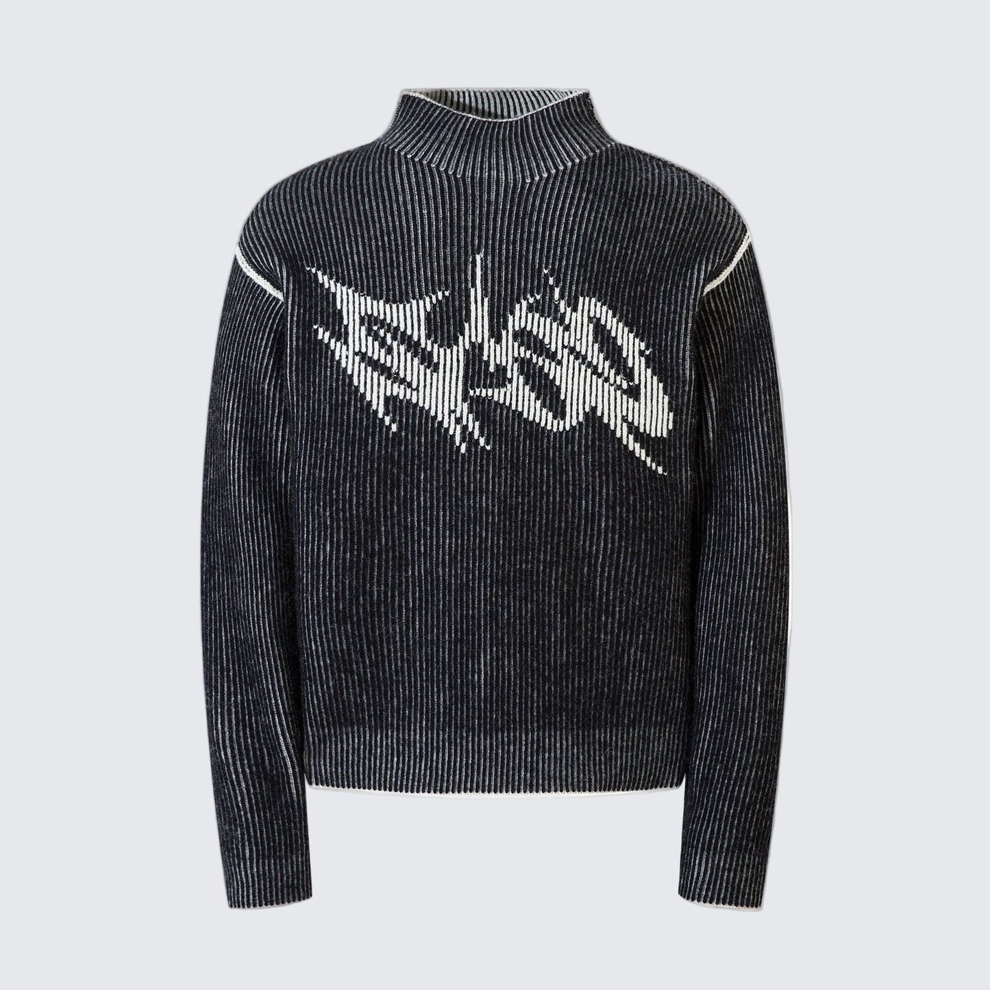 Reversible Retro Turtleneck Sweatshirt