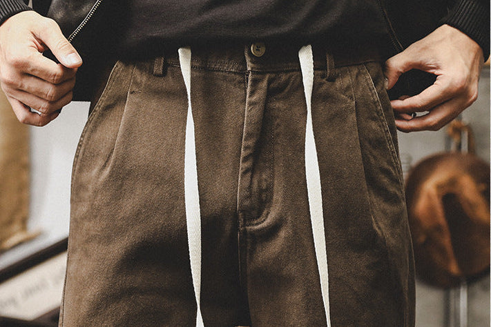 Vintage Washed Heavyweight Straight Leg Pants