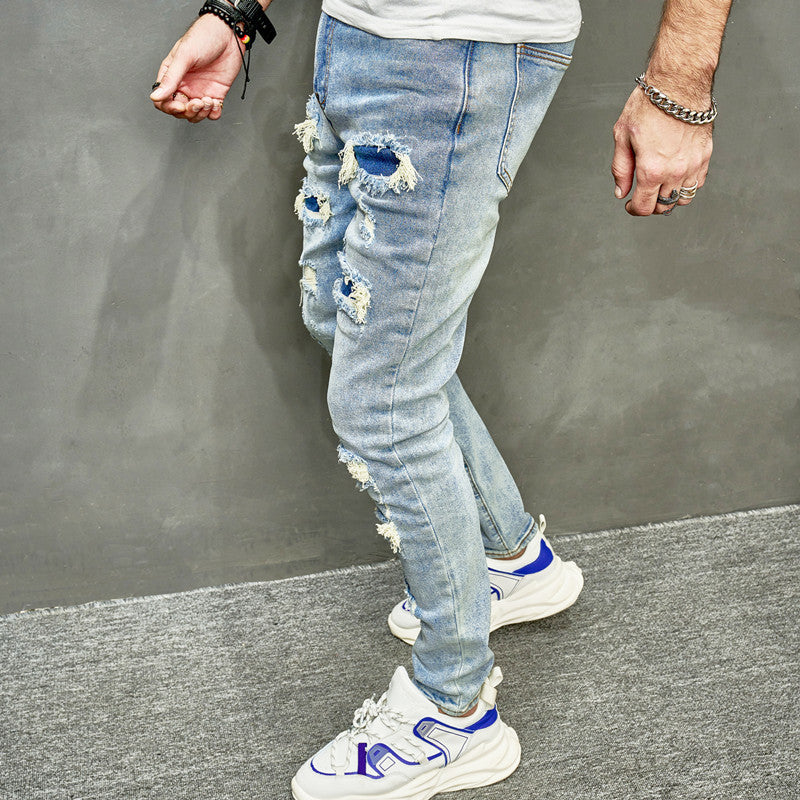 Distressed HighStreet Blue Skinny Jeans
