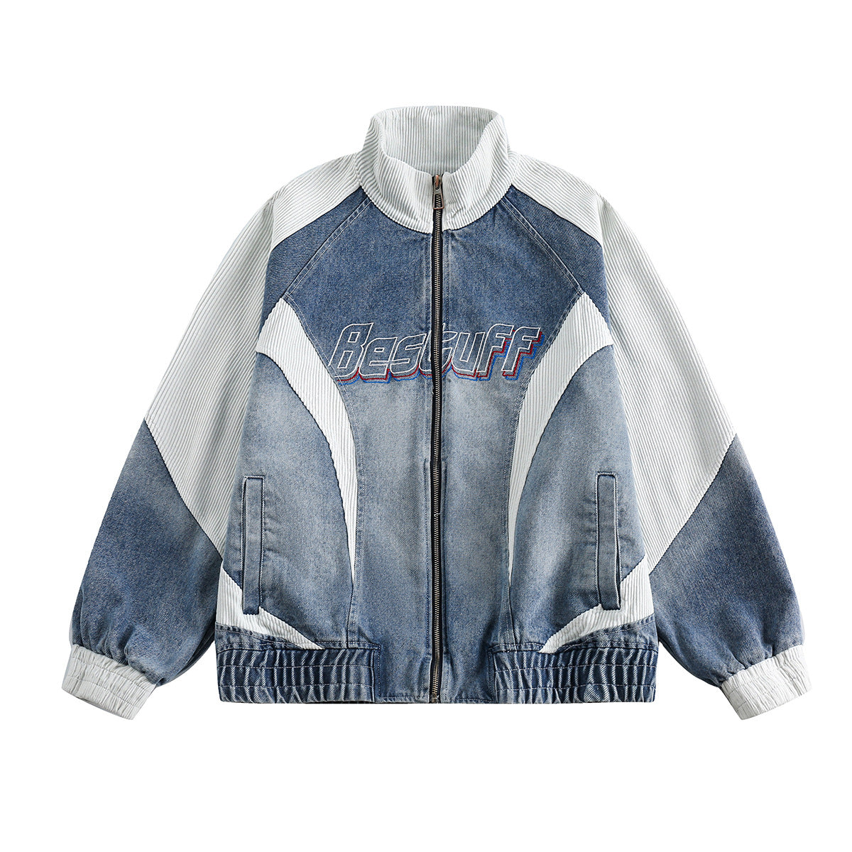 Retro Biker Splicing Jacket