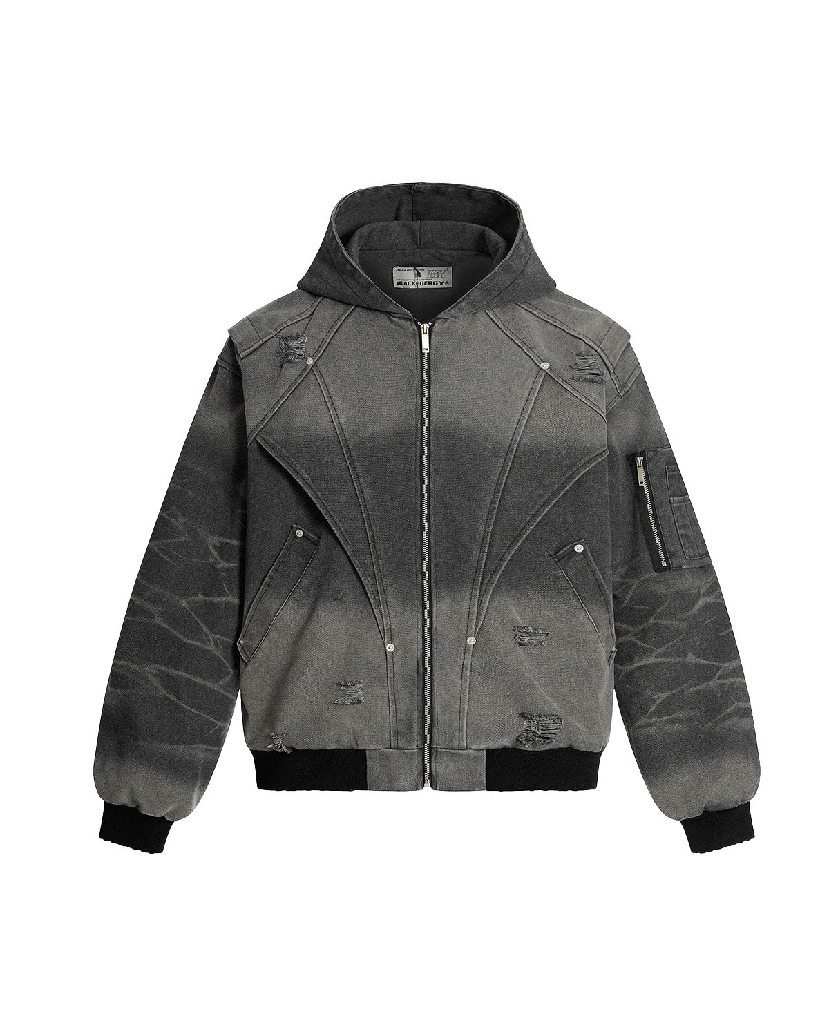 Heavy Washed Distressed Jacket